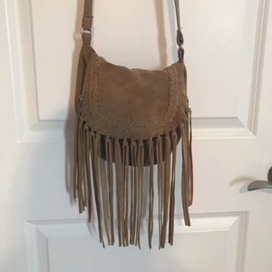 American Eagle Tan Fringe Bag